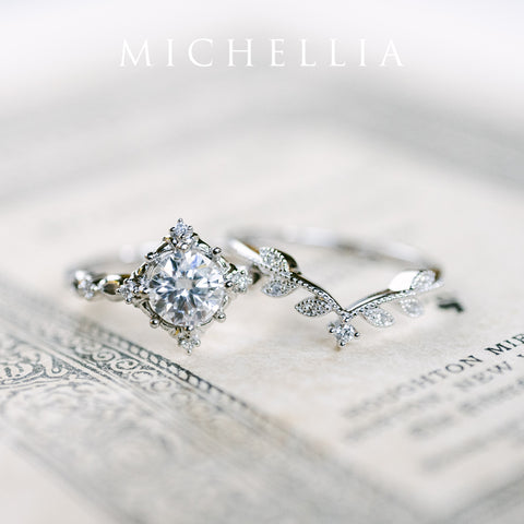 [Annalise] Victorian Heirloom Engagement Ring in Opal Women's Ring michelliafinejewelry