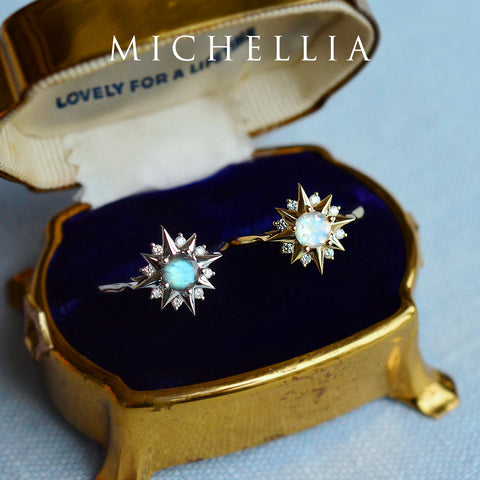 [Astra] Starlight Ring in Australian Opal Women's Ring michelliafinejewelry   