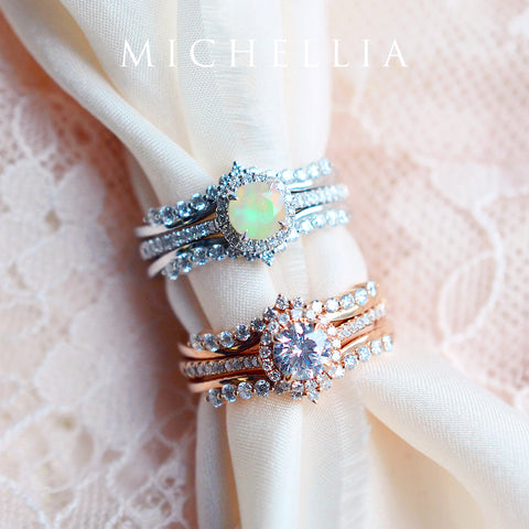 [Gracie] 11-Diamond Curved Band Wedding Band michelliafinejewelry   