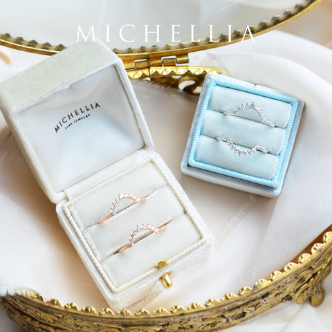 [Lunette] 9-Diamond Classic Wide Crown Band Wedding Band michelliafinejewelry   