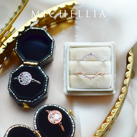 [Lunette] 9-Diamond Classic Wide Crown Band Wedding Band michelliafinejewelry   