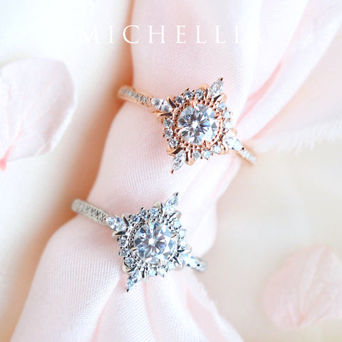 [Astrid] Art Deco Petite Ring in Moonstone Women's Ring michelliafinejewelry   