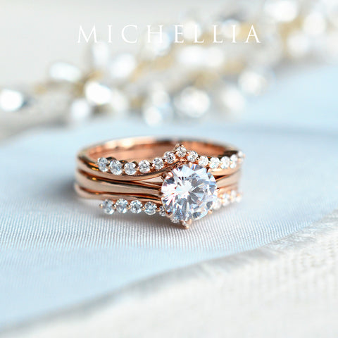 [Victoria] Classic Crown Solitaire Engagement Ring in Diamond / Moissanite Women's Ring michelliafinejewelry   