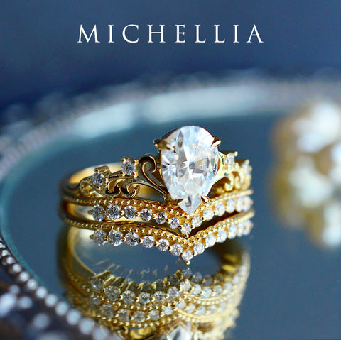 [Gracie] 11-Diamond Curved Band Wedding Band michelliafinejewelry   