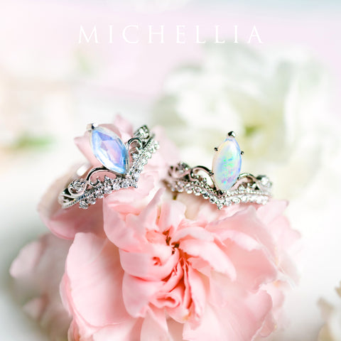 [Windsor] Heirloom Crown Marquise Cut Ring in Opal Women's Ring michelliafinejewelry   