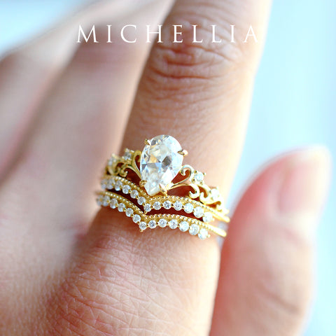 [Gracie] 11-Diamond Curved Band Wedding Band michelliafinejewelry   