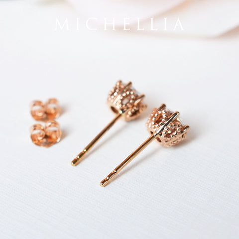 [Eden] Petite Floral Earrings in Opal Earrings michelliafinejewelry   