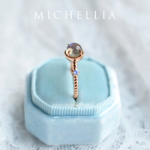 [Terra] Moon of My Life Engagement Ring in Labradorite Women's Ring michelliafinejewelry   