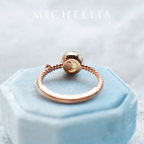[Terra] Moon of My Life Engagement Ring in Labradorite Women's Ring michelliafinejewelry   