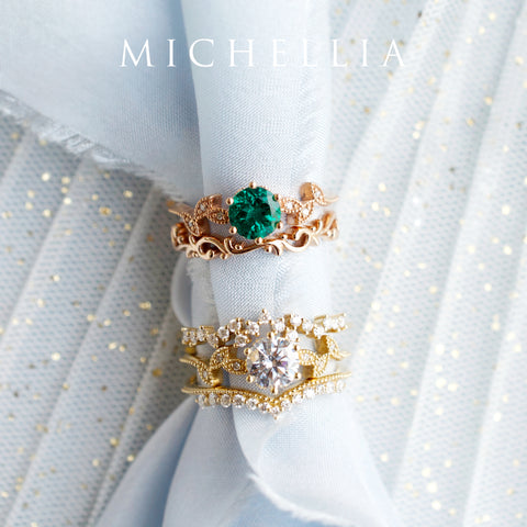 [Aurelia] Stardust Diamond Band Wedding Band michelliafinejewelry   