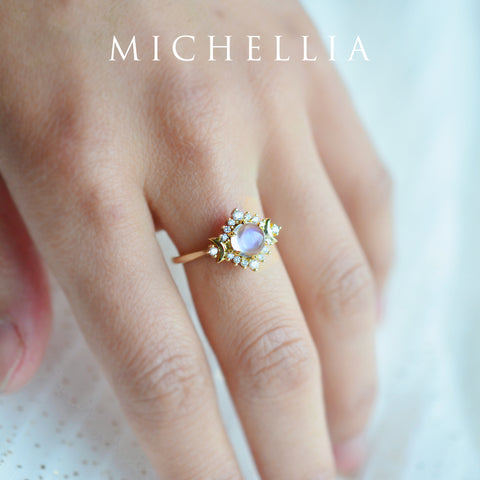 [Selene] Moon Goddess Ring in Lab Alexandrite Women's Ring michelliafinejewelry   