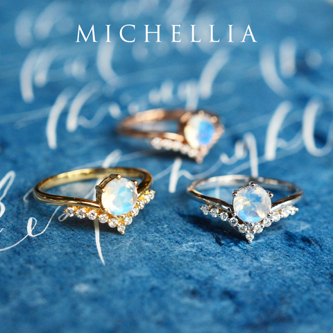 [Diane] Moonwake Ring in Moonstone Women's Ring michelliafinejewelry   