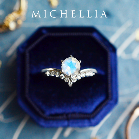 [Diane] Moonwake Ring in Moonstone Women's Ring michelliafinejewelry   