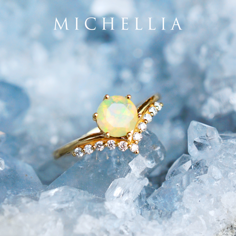 [Diane] Moonwake Ring in Opal Women's Ring michelliafinejewelry   