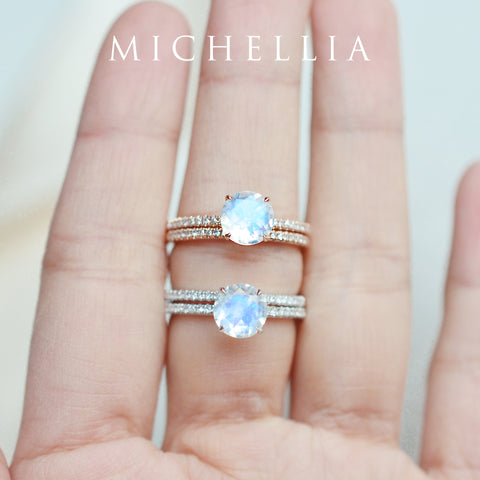 [Celia] Modern Classic Solitaire Ring in Aquamarine Women's Ring michelliafinejewelry   