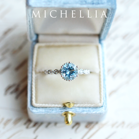 [Evelyn] Vintage Classic Crown Ring in Moonstone Women's Ring michelliafinejewelry   