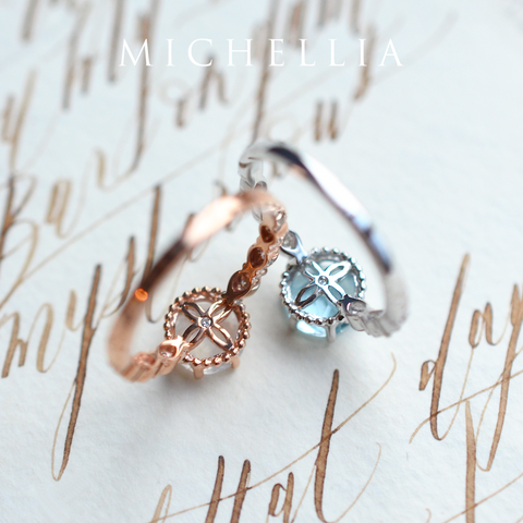 [Evelyn] Vintage Classic Crown Engagement Ring in Moonstone Women's Ring michelliafinejewelry