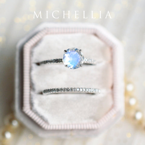 [Celia] Modern Classic Solitaire Ring in Aquamarine Women's Ring michelliafinejewelry   