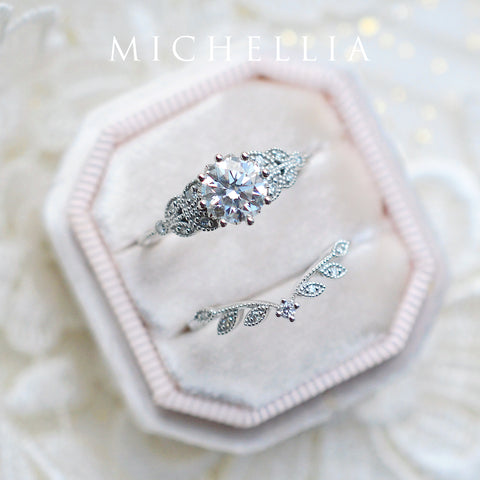[Kerensa] Classic Floral Ring in Aquamarine Women's Ring michelliafinejewelry   