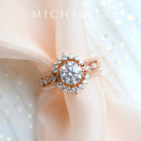 [Eva] 7-Diamond Classic Crown Band Wedding Band michelliafinejewelry   