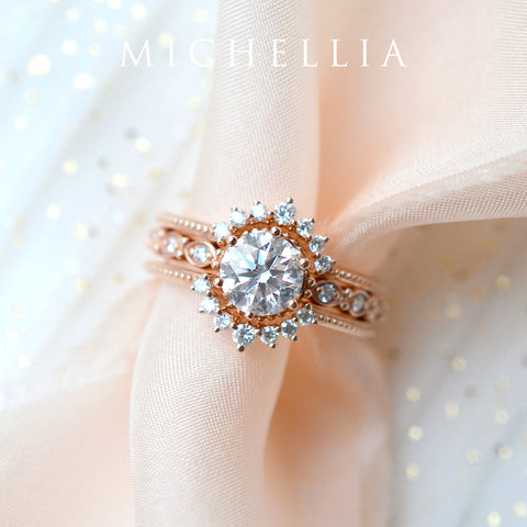 [Evelyn] Vintage Classic Crown Ring in Morganite Women's Ring michelliafinejewelry   