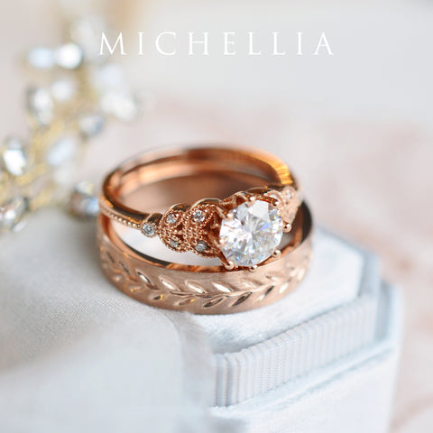 [Kerensa] Classic Floral Ring in Aquamarine Women's Ring michelliafinejewelry   