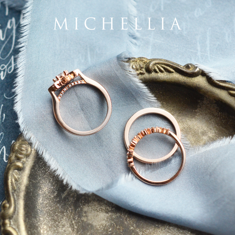 [Astra] Starlight Engagement Ring in Diamond / Moissanite Women's Ring michelliafinejewelry   