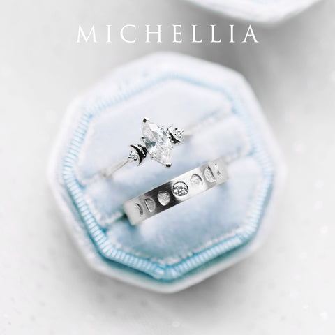 [Cressida] Moon Goddess Marquise Cut Ring in Lab Alexandrite Women's Ring michelliafinejewelry   