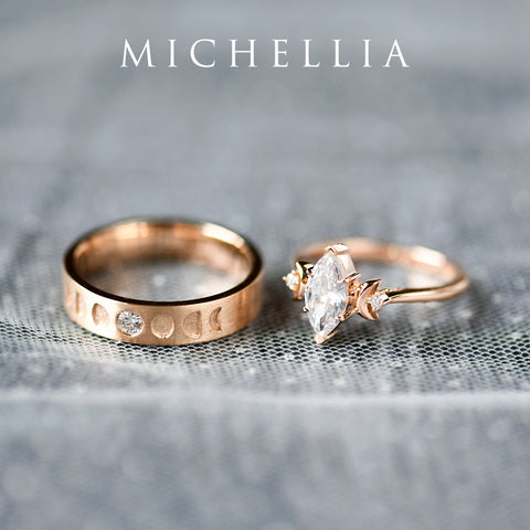 [Cressida] Moon Goddess Marquise Cut Ring in Lab Alexandrite Women's Ring michelliafinejewelry   