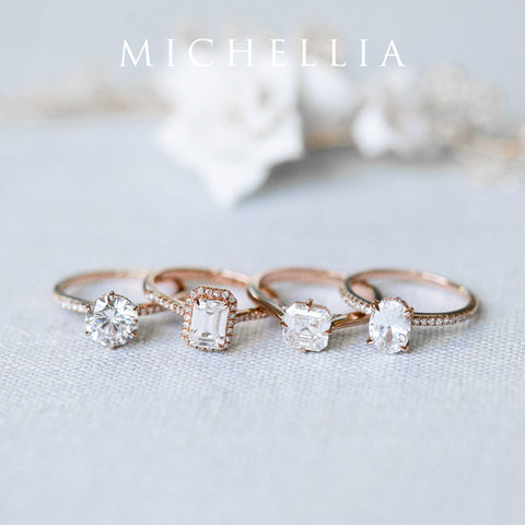 [Ottavia] Vintage Solitaire Asscher Cut Engagement Ring in Diamond / Moissanite Women's Ring michelliafinejewelry   