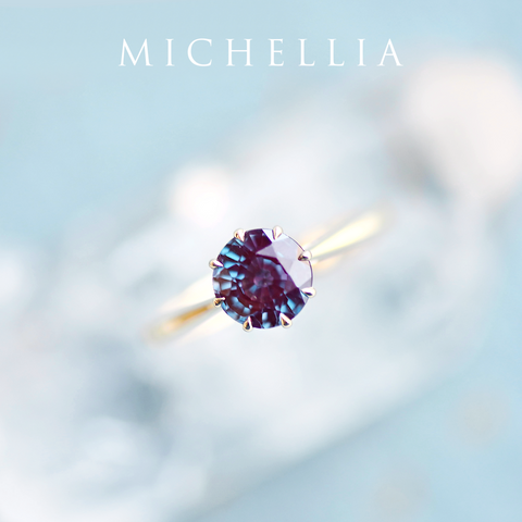 [Victoria] Classic Crown Solitaire Ring in Lab Alexandrite Women's Ring michelliafinejewelry   