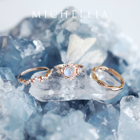 [Rhea] Twisted Infinity Diamond Band Wedding Band michelliafinejewelry