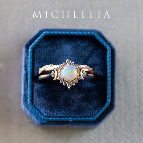 [Selene] Moon Goddess Ring in Lab Alexandrite Women's Ring michelliafinejewelry   