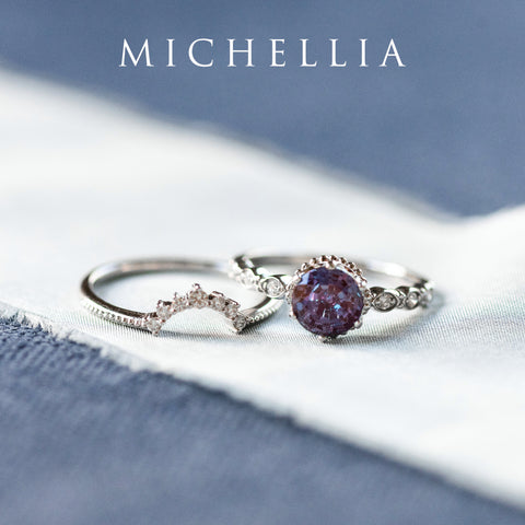 [Eva] 7-Diamond Classic Crown Band Wedding Band michelliafinejewelry   