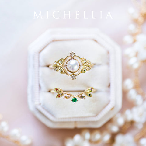 [Florence] Vintage Leaf Band Wedding Band michelliafinejewelry   