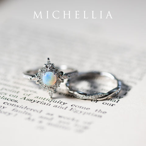 [Rhea] Twisted Infinity Diamond Band Wedding Band michelliafinejewelry