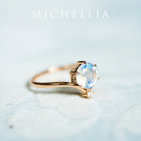 [Aisha] Moonrise Ring in Moonstone Women's Ring michelliafinejewelry   