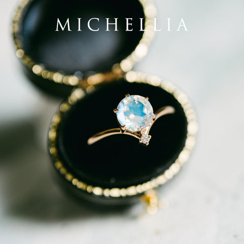 [Aisha] Moonrise Ring in Moonstone Women's Ring michelliafinejewelry   