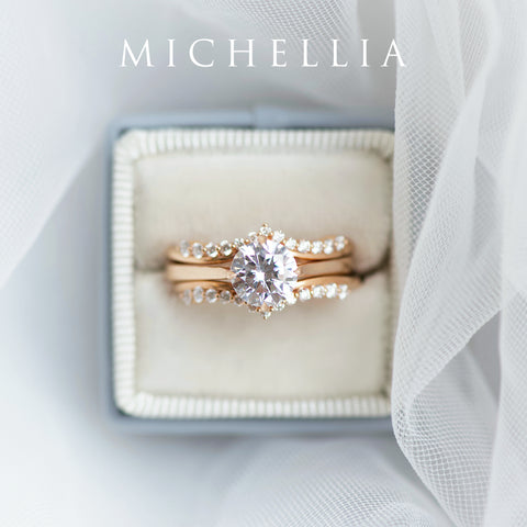 [Gracie] 11-Diamond Curved Band Wedding Band michelliafinejewelry   