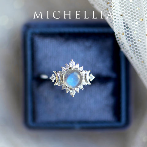 [Selene] Moon Goddess Ring in Labradorite Women's Ring michelliafinejewelry   