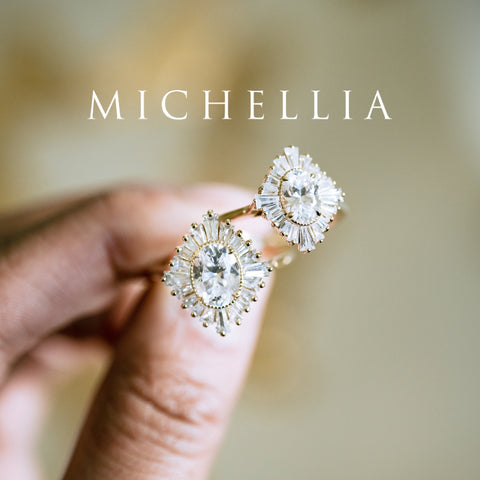 [Athena] Vintage Deco Oval Cut Goddess Ring in Aquamarine Women's Ring michelliafinejewelry   