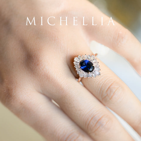 [Athena] Vintage Deco Oval Cut Goddess Ring in Lab Alexandrite Women's Ring michelliafinejewelry   