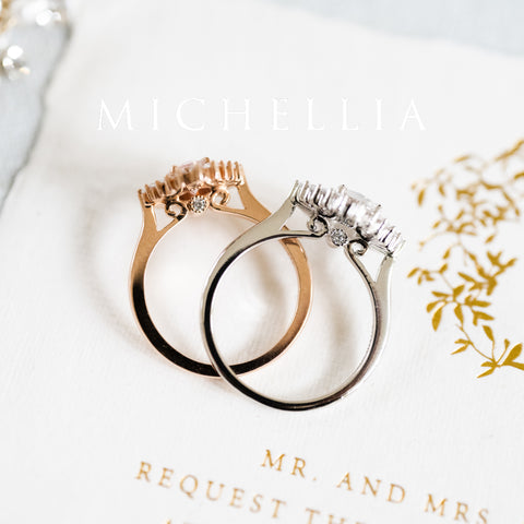 [Artemis] Vintage Deco Goddess Ballerina Engagement Ring in Diamond / Moissanite Women's Ring michelliafinejewelry   