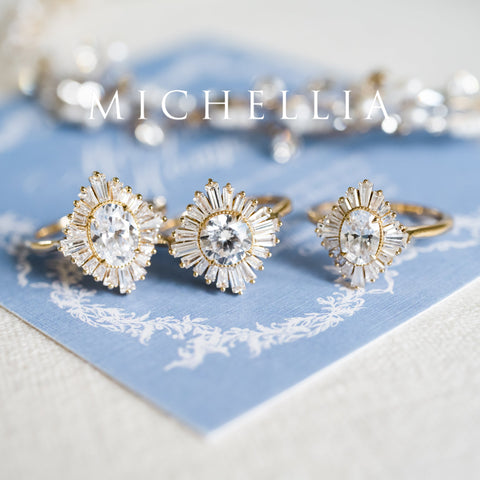 [Athena] Vintage Deco Oval Cut Goddess Ring in Aquamarine Women's Ring michelliafinejewelry   