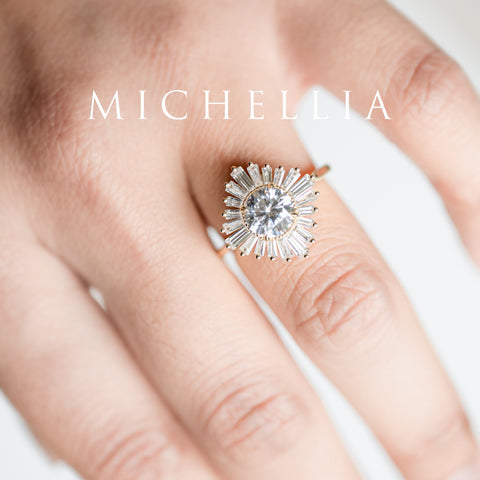 [Artemis] Vintage Deco Goddess Ring in Aquamarine Women's Ring michelliafinejewelry   