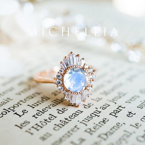 [Georgiana] Vintage Deco Duchess Ring in Lab Alexandrite Women's Ring michelliafinejewelry   