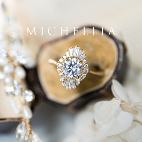 [Georgiana] Vintage Deco Duchess Ring in Moonstone Women's Ring michelliafinejewelry   