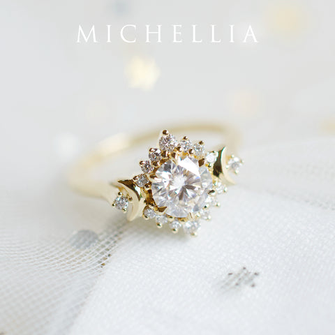 [Selene] Moon Goddess Ring in Lab Alexandrite Women's Ring michelliafinejewelry   