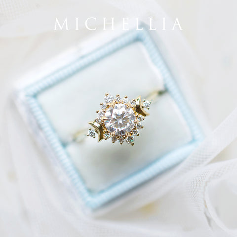 [Selene] Moon Goddess Ring in Lab Alexandrite Women's Ring michelliafinejewelry   