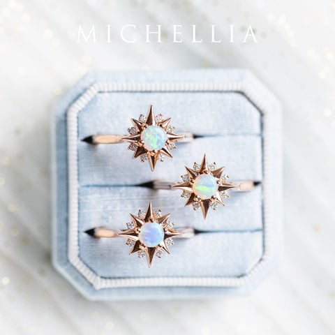 [Astra] Starlight Ring in Australian Opal Women's Ring michelliafinejewelry   